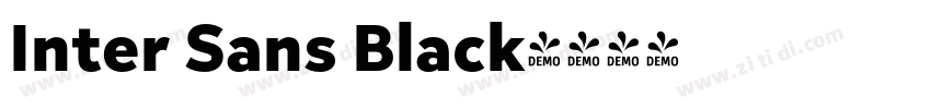 Inter Sans Black字体转换